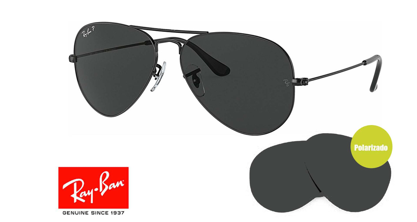 Cristais originais Ray Ban 3025 Aviator