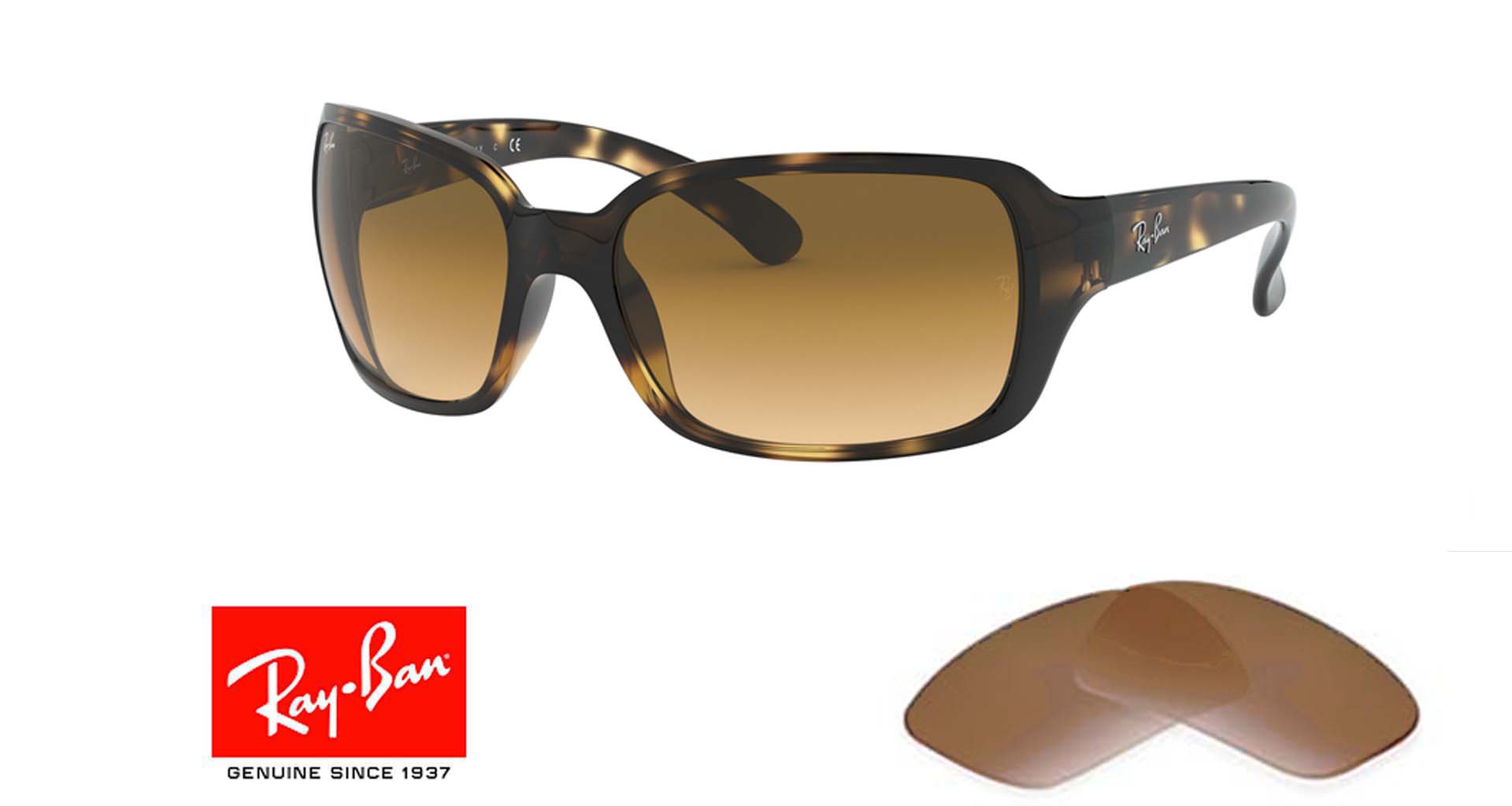 Ray-Ban Sunglasses 4068 710/51 Havana Brown Gradient | eBay