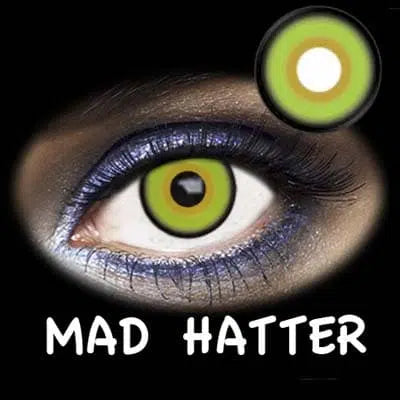 Lentillas de colores y fantasía Halloween mad-hatter